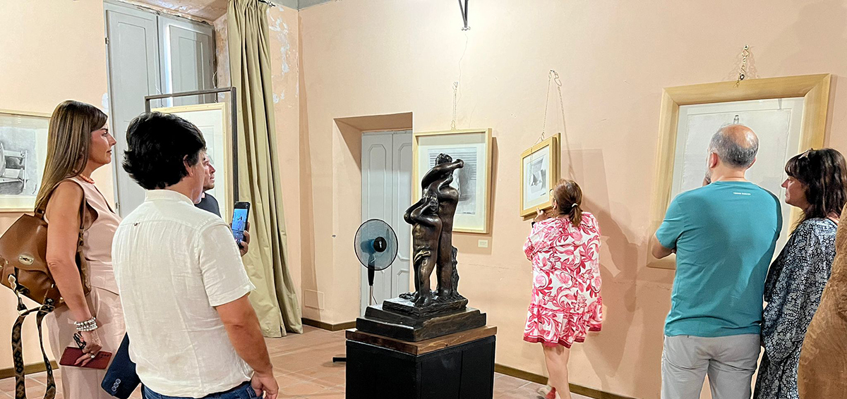 Immagine dall'inaugurazione della mostra Martyres