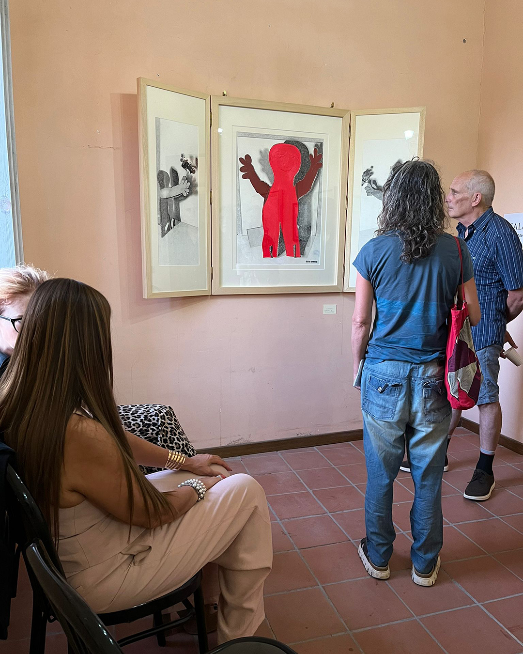Immagine dall'inaugurazione della mostra Martyres