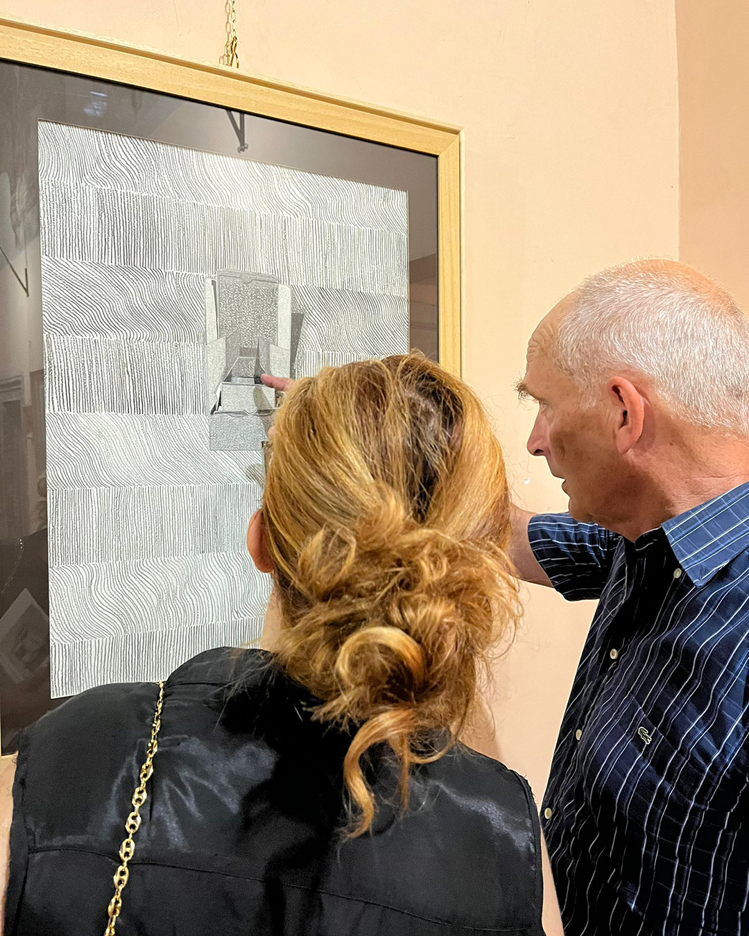Immagine dall'inaugurazione della mostra Martyres