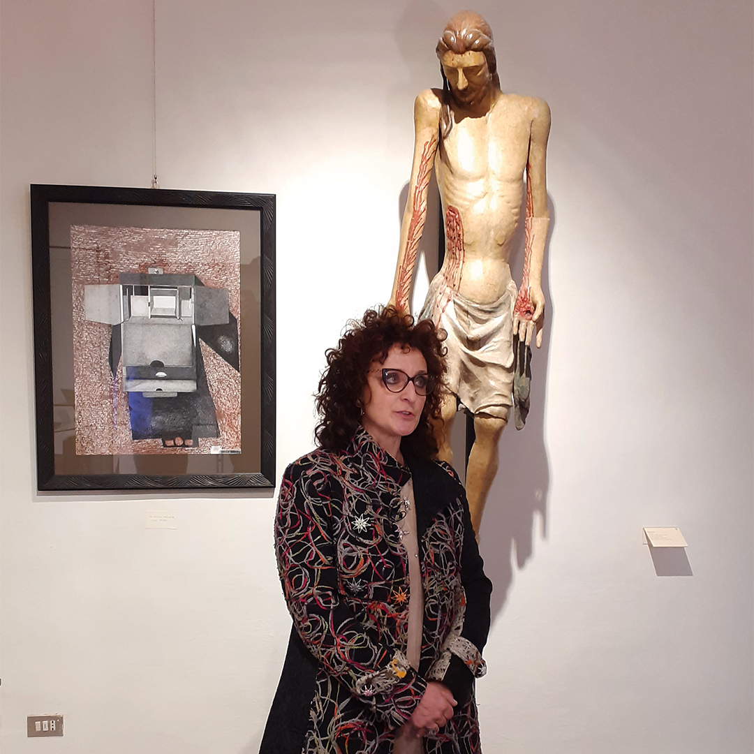 Pictures of the opening of RELICS, drawings by David Booker
